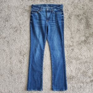 St. Johns Bay Womens Bootcut Jeans Size 6 Blue Stretch Mid-Rise Cotton Blend